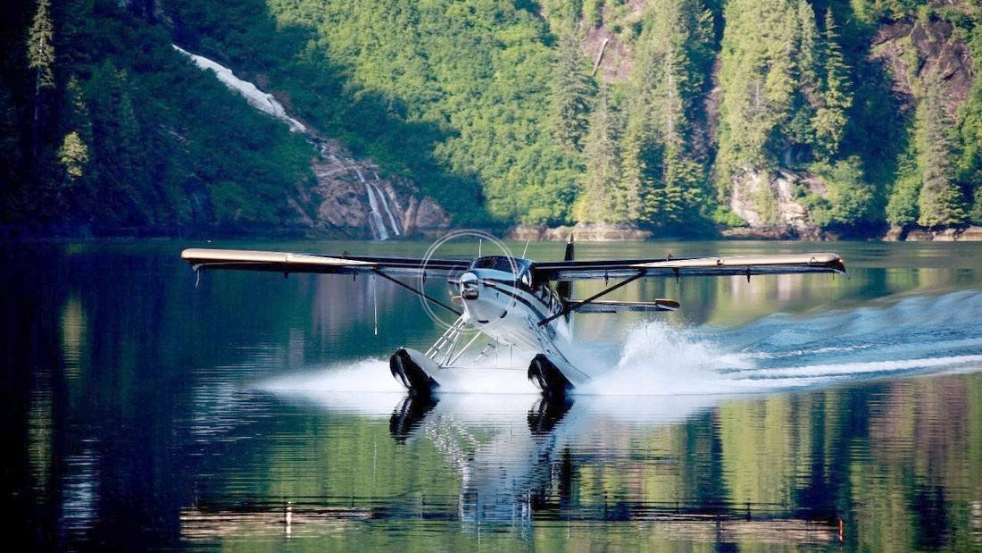 misty fjords - float plane